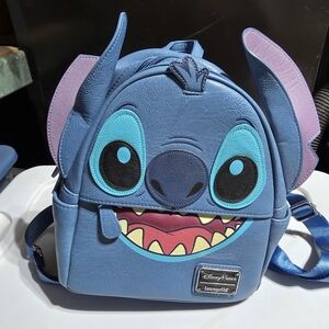 Loungefly Disney Stitch Kids Backpack - Blue and Purple
